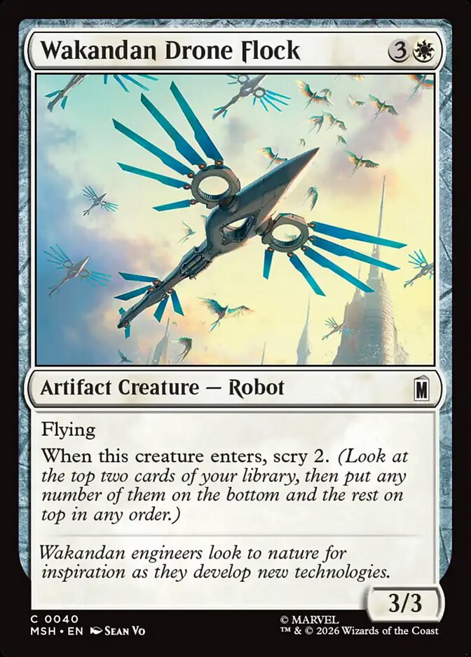Wakandan Drone Flock Foil
