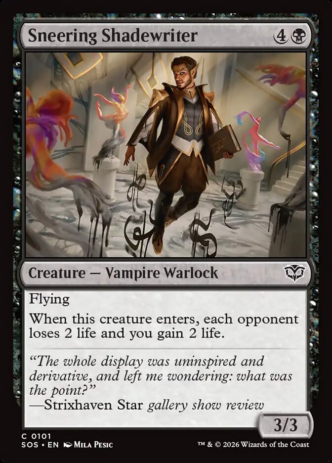 Sneering Shadewriter Foil