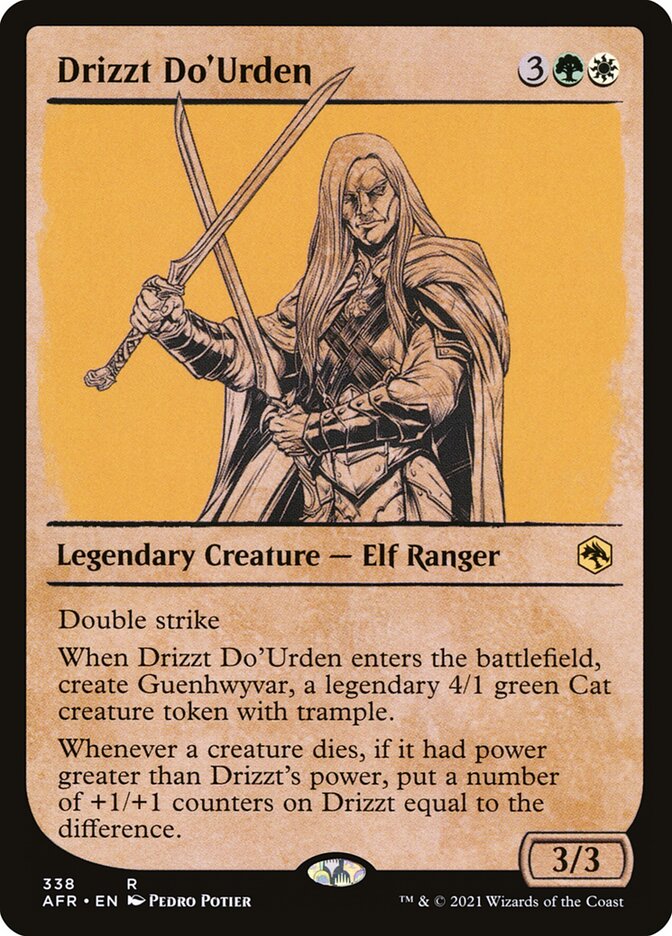 Drizzt Do'Urden Showcase Foil