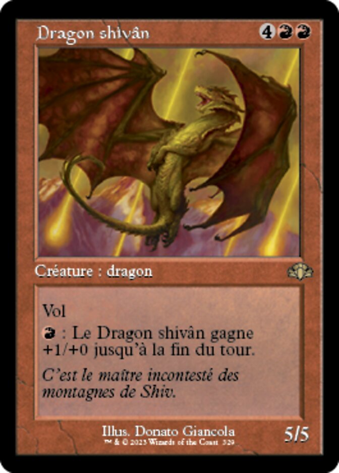 Shivan Dragon Old Frame Foil