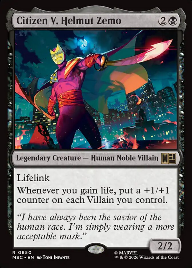 Citizen V, Helmut Zemo Foil