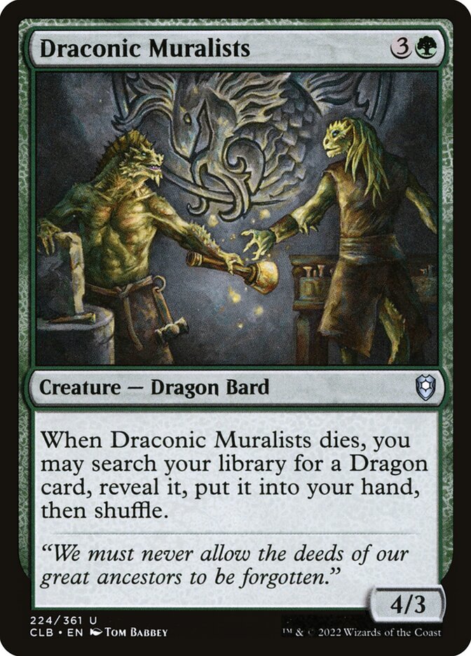 Draconic Muralists Foil