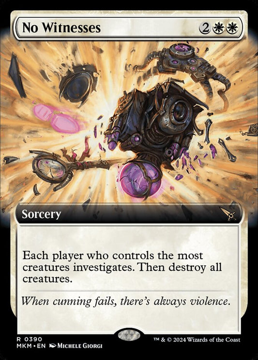 No Witnesses Extended Art Foil