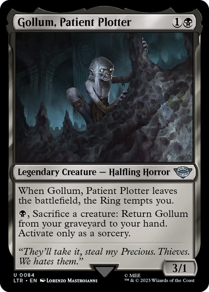Gollum, Patient Plotter Foil