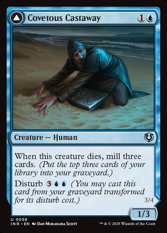 Covetous Castaway // Ghostly Castigator Foil