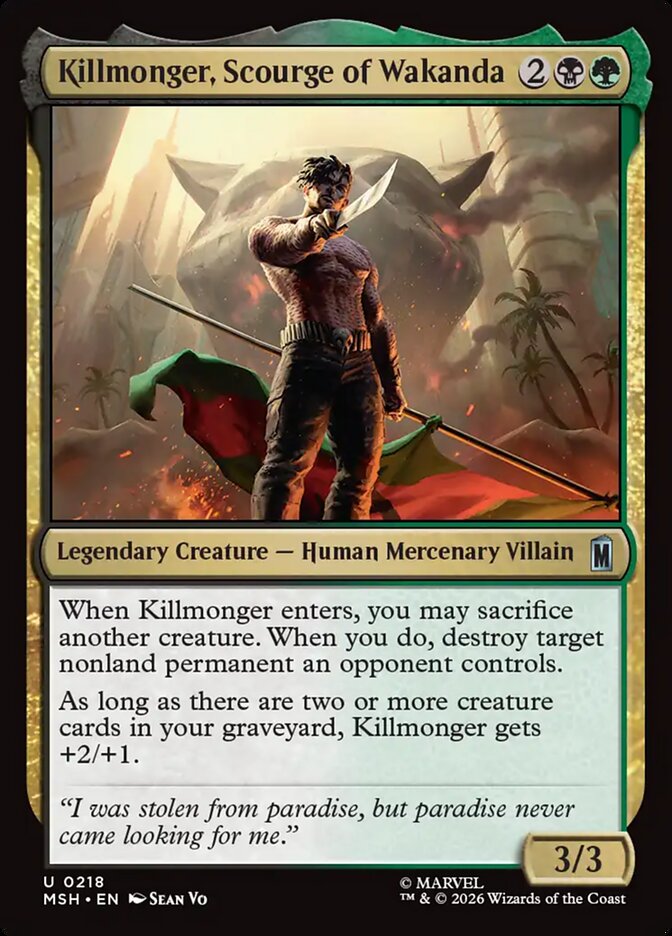Killmonger, Scourge of Wakanda Foil