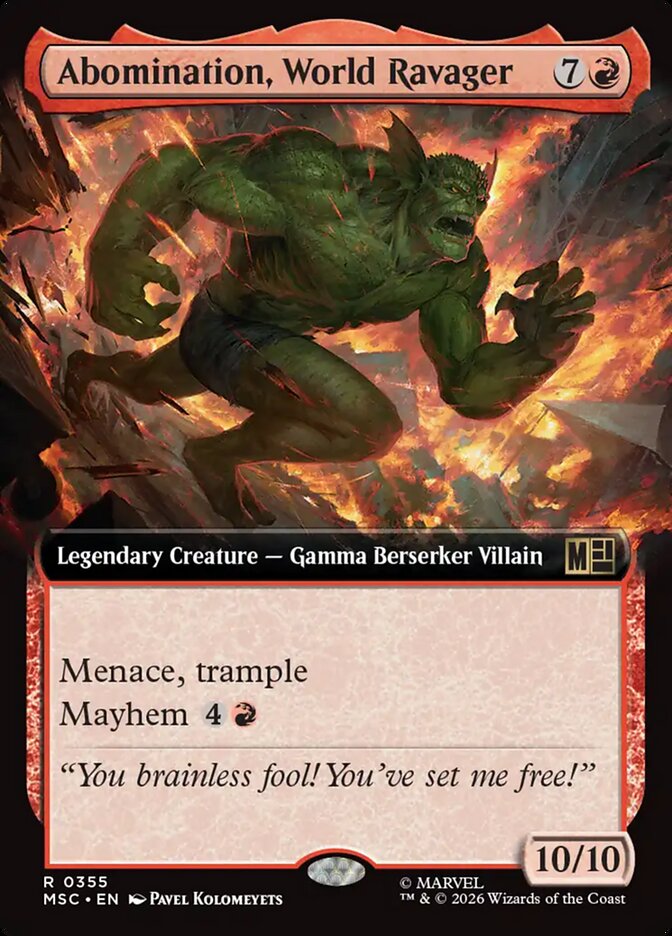 Abomination, World Ravager Extended Art