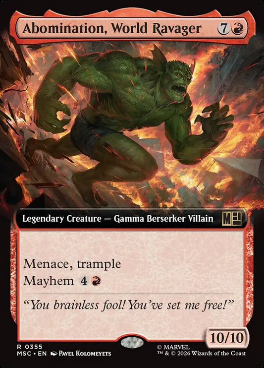 Abomination, World Ravager Extended Art