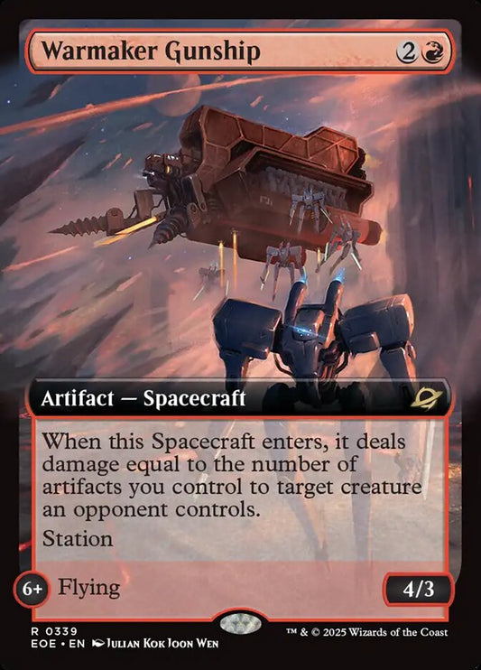 Warmaker Gunship Extended Art Foil