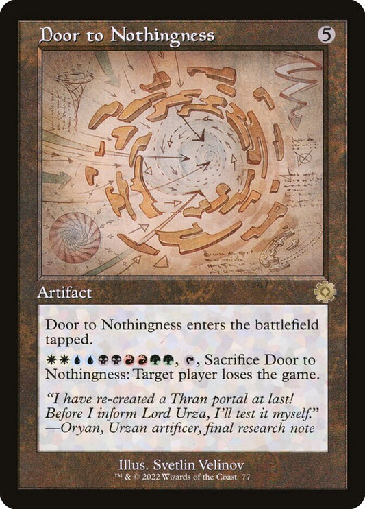 Door to Nothingness Retro Frame Foil