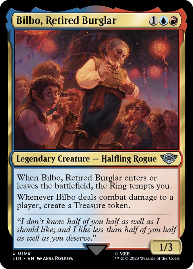 Bilbo, Retired Burglar Foil