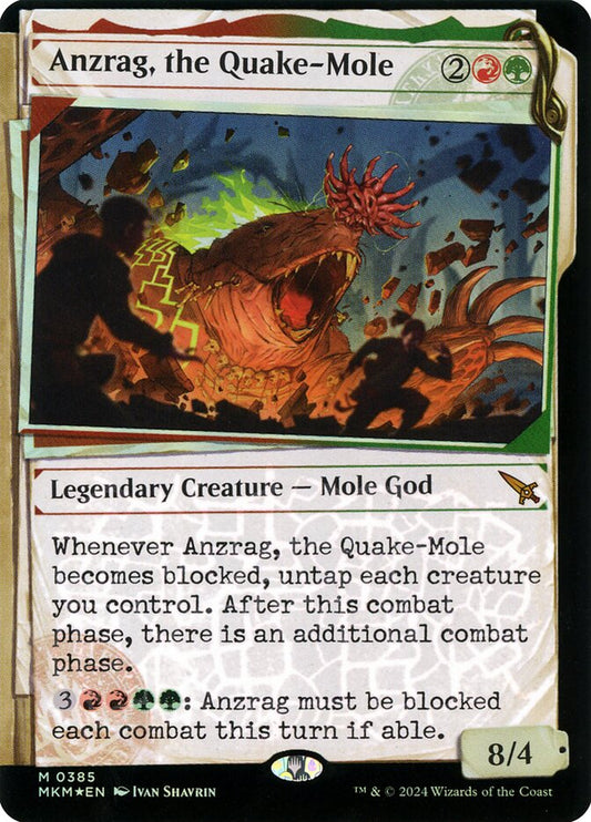 Anzrag, the Quake-Mole Showcase Ink Foil