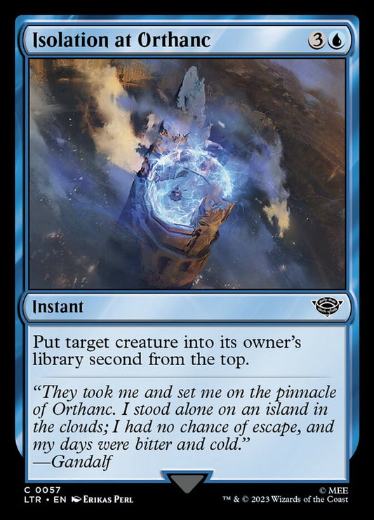 Isolation at Orthanc Foil