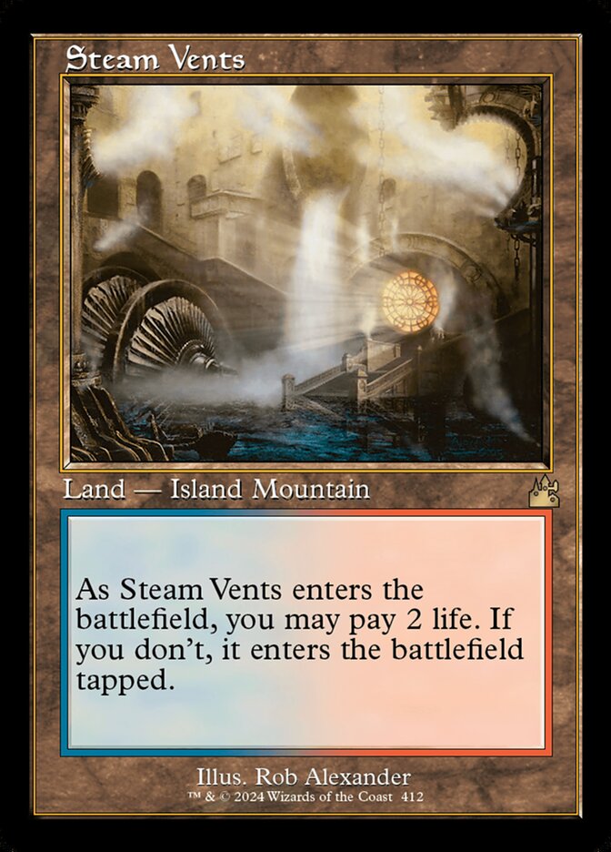 Steam Vents Retro Frame