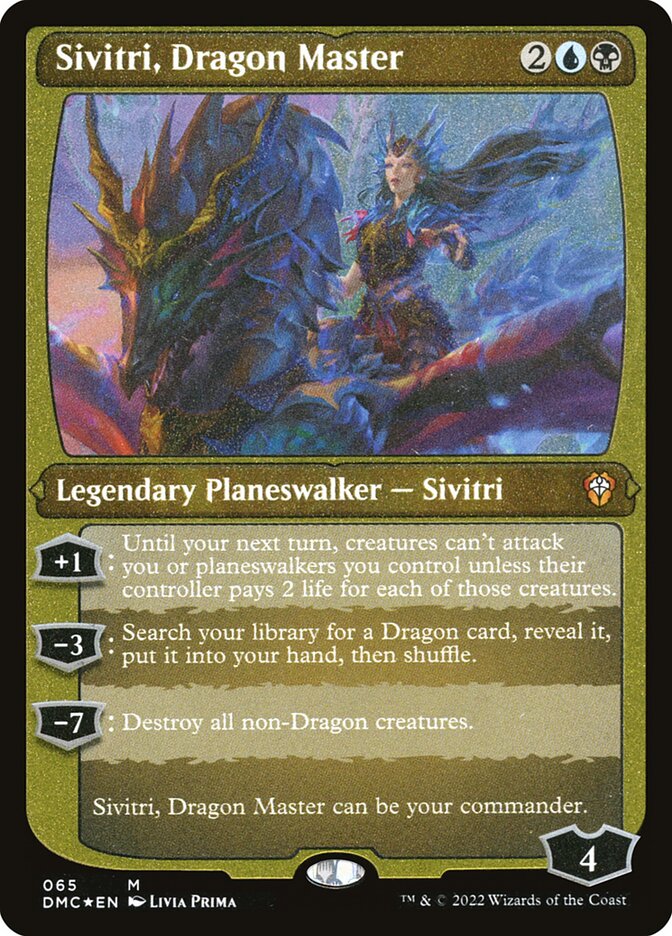 Sivitri, Dragon Master Etched Foil