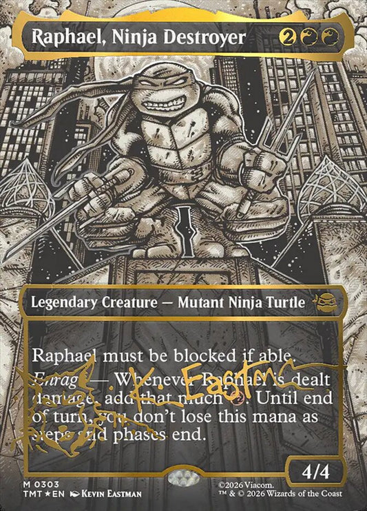 Raphael, Ninja Destroyer Headliner Signature Foil