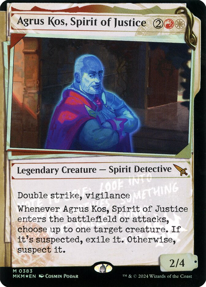 Agrus Kos, Spirit of Justice Showcase Foil