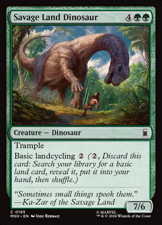 Savage Land Dinosaur Foil