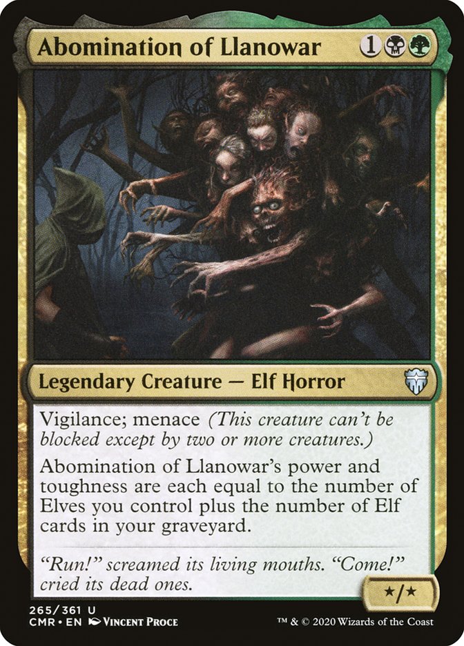 Abomination of Llanowar Foil