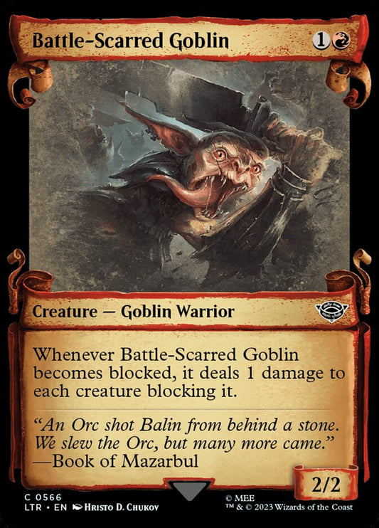 Battle-Scarred Goblin Showcase Silver Foil