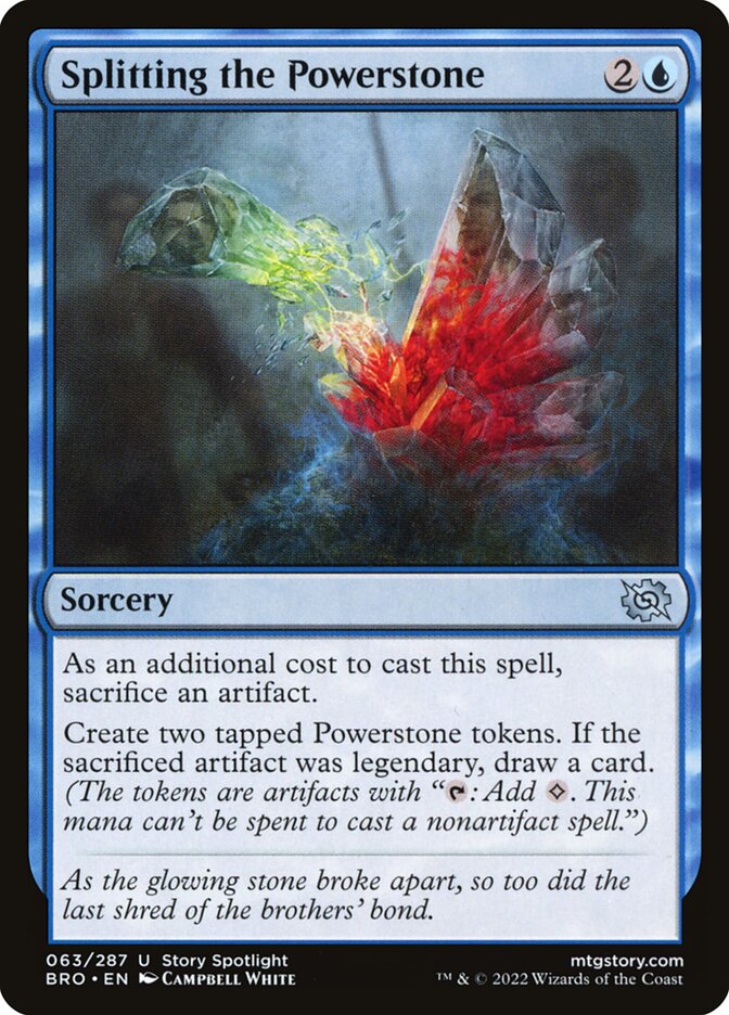 Splitting the Powerstone Foil