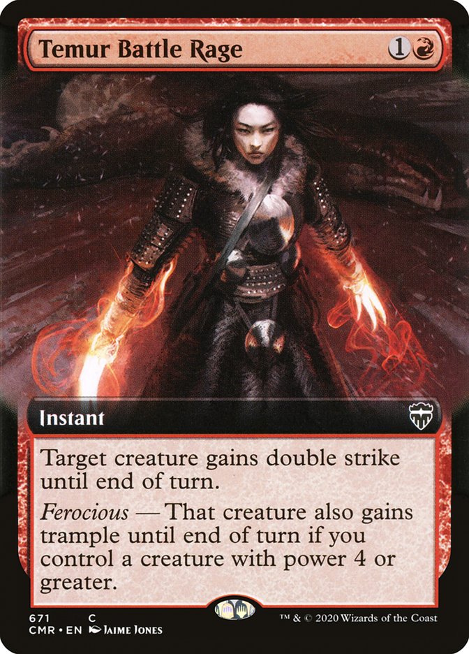 Temur Battle Rage Extended Art Foil