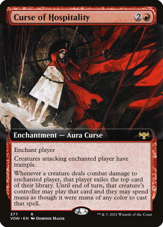 Curse of Hospitality Extended Art Foil