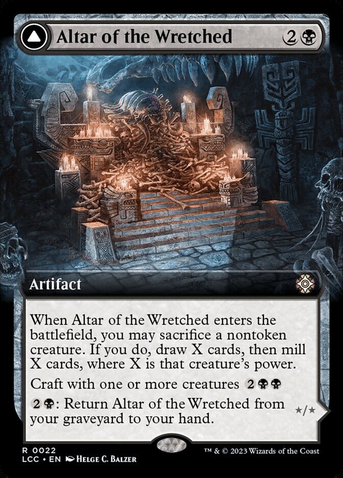 Altar of the Wretched // Wretched Bonemass Extended Art Foil