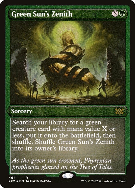 Green Sun's Zenith Etched Foil
