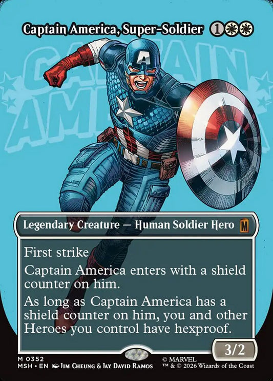 Captain America, Super-Soldier Borderless Logo Foil
