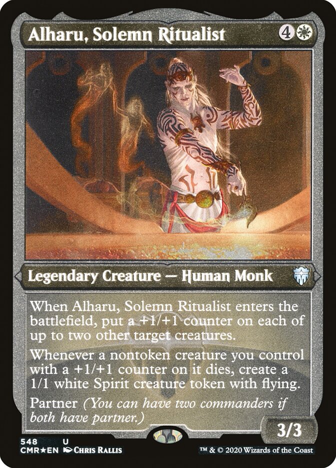 Alharu, Solemn Ritualist Etched Foil