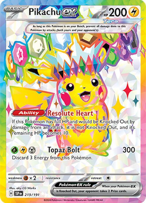 Pikachu ex Full Art foil
