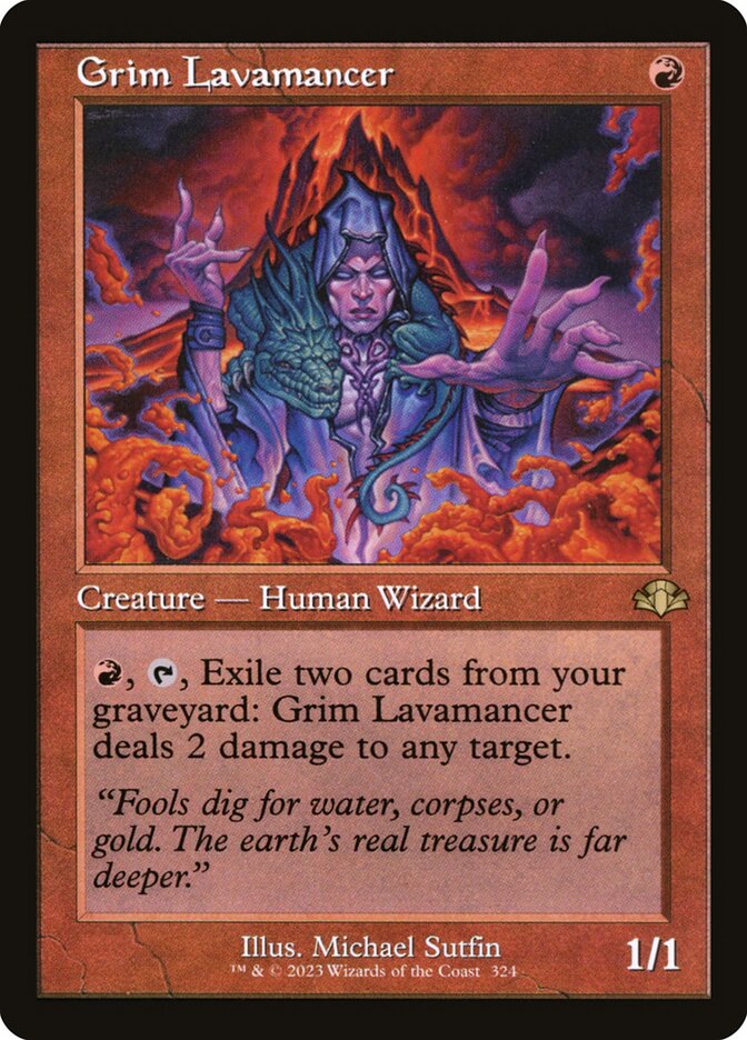 Grim Lavamancer Old Frame