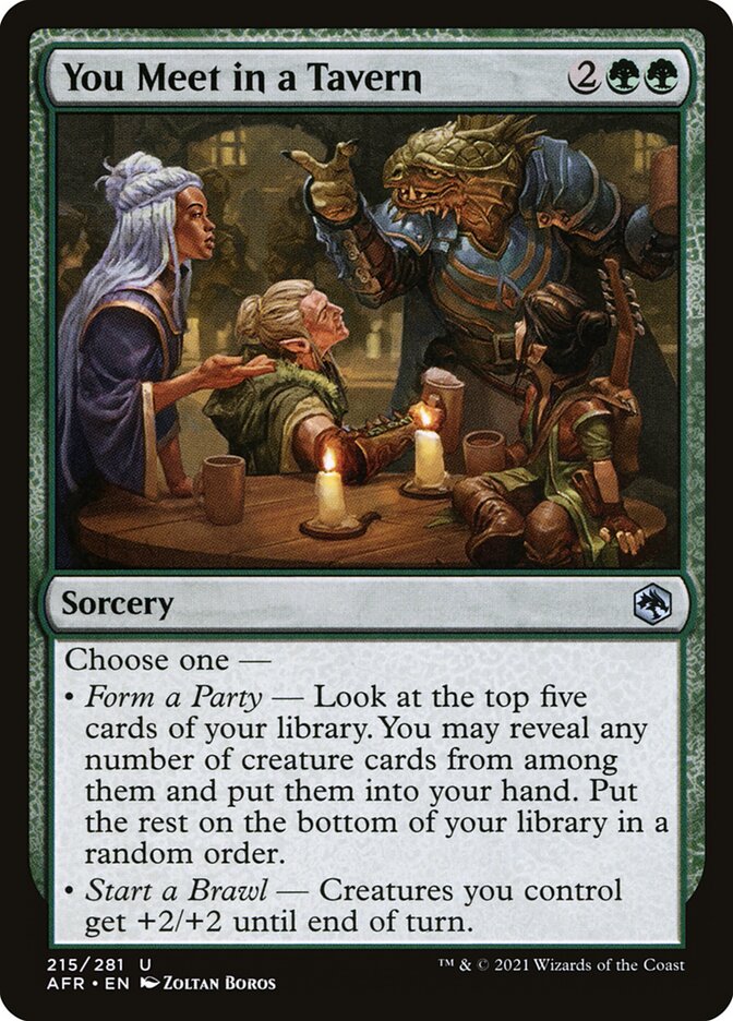 You Meet in a Tavern Foil