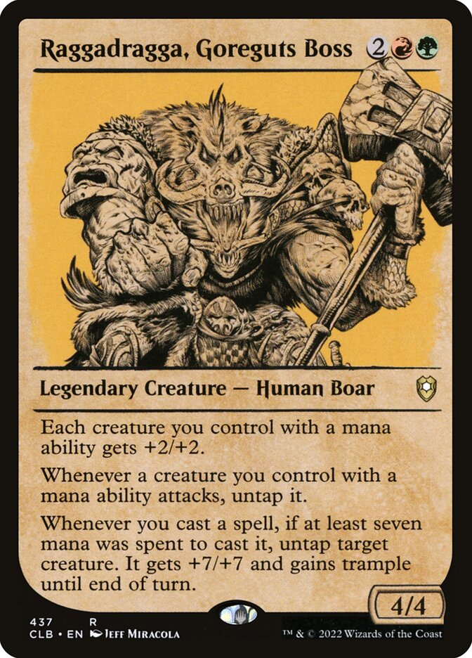 Raggadragga, Goreguts Boss Showcase Foil