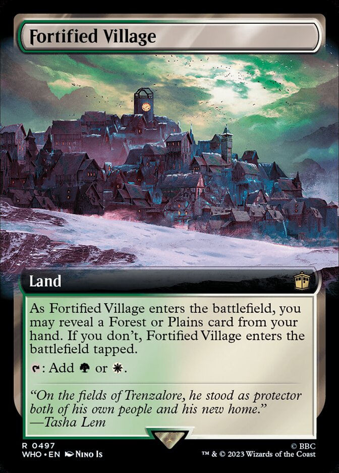 Fortified Village Extended Art Foil