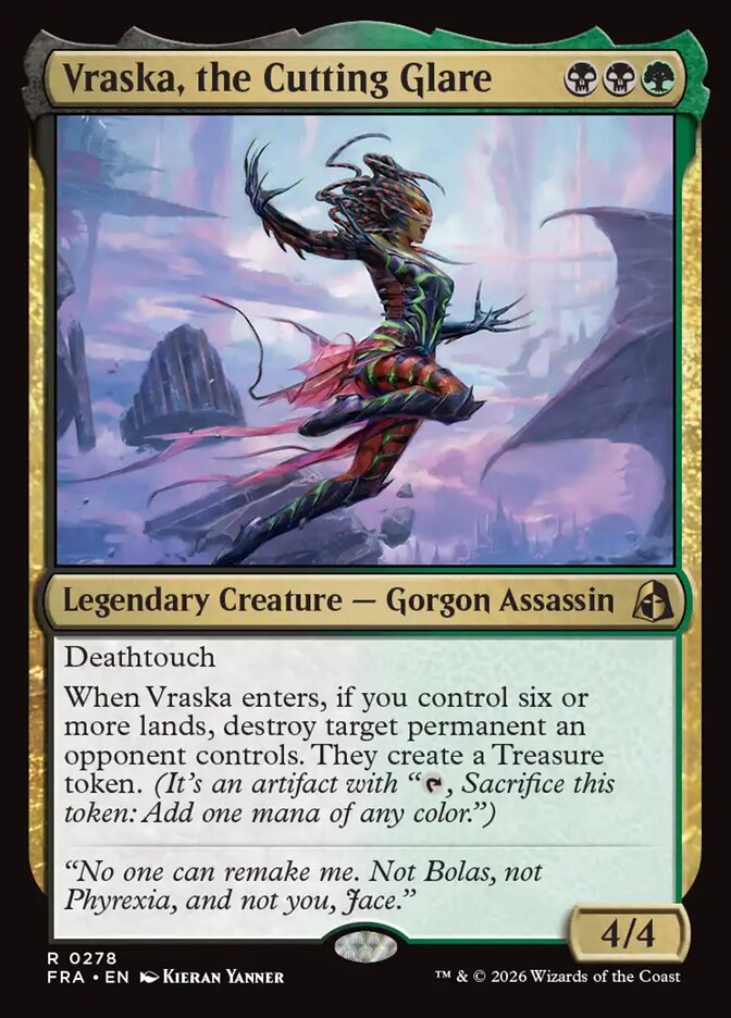 Vraska, the Cutting Glare Foil