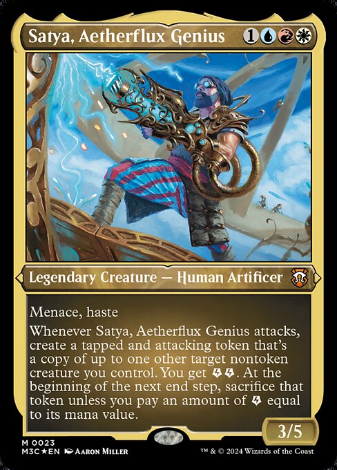 Satya, Aetherflux Genius Etched Foil