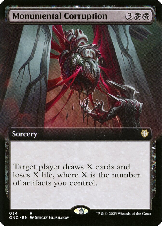 Monumental Corruption Extended Art Foil