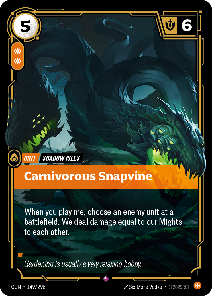 Carnivorous Snapvine Foil