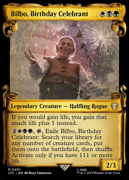 Bilbo, Birthday Celebrant Showcase