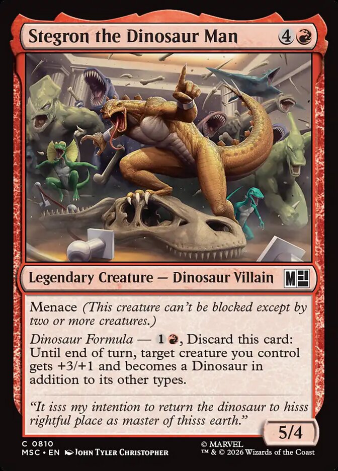 Stegron the Dinosaur Man Foil