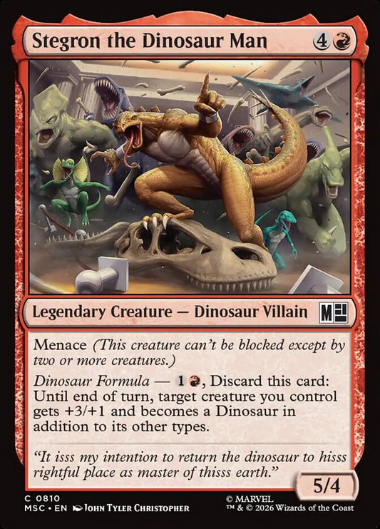 Stegron the Dinosaur Man Foil