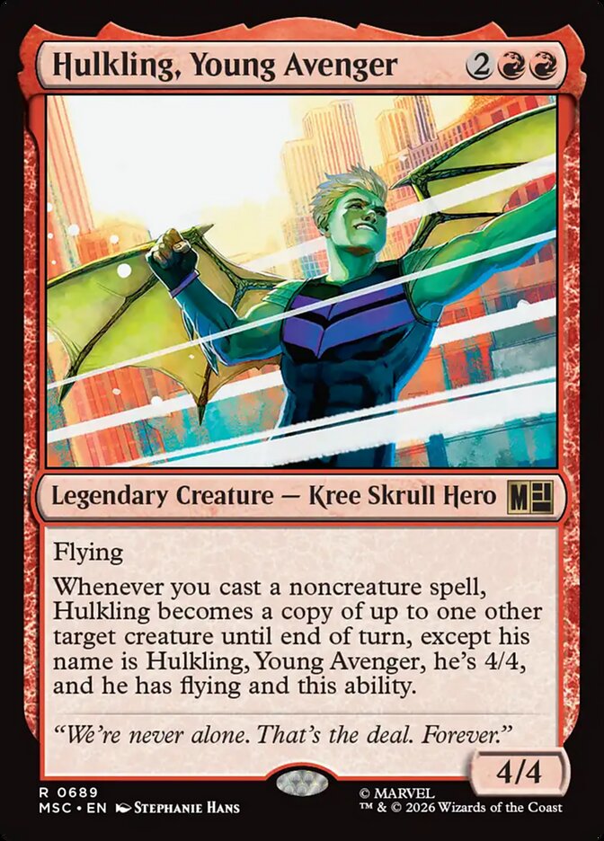 Hulkling, Young Avenger Foil
