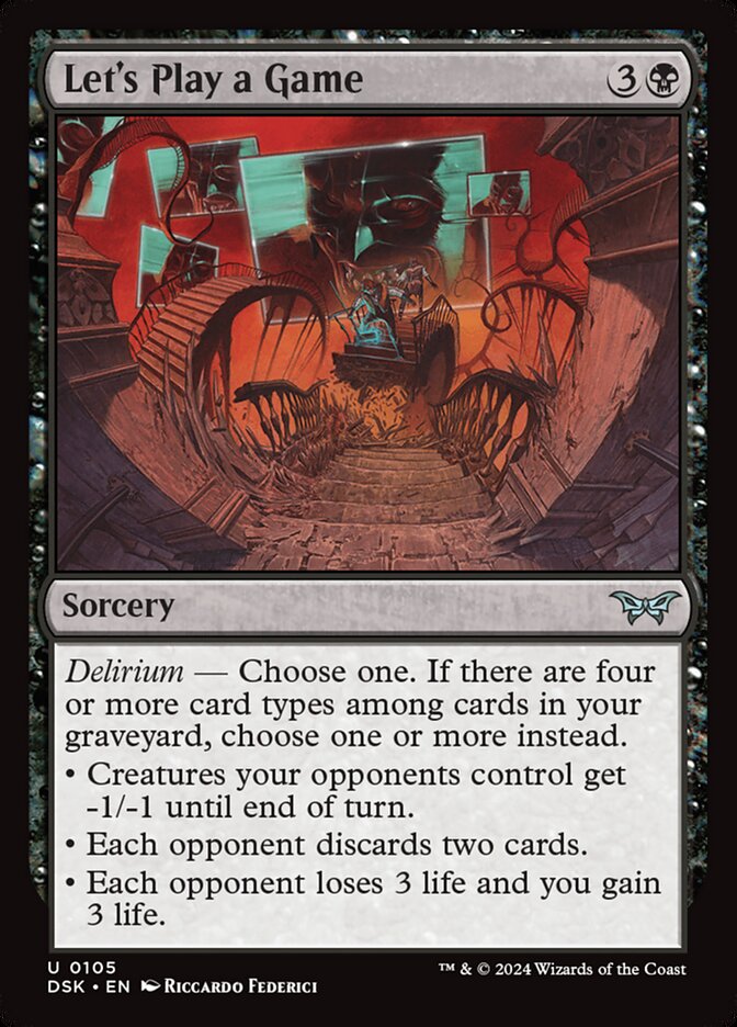 Let's Play a Game Foil