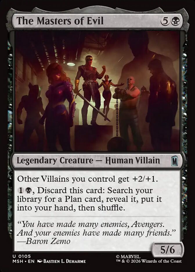 The Masters of Evil Foil