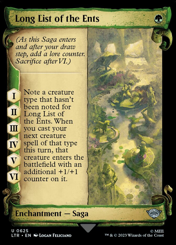 Long List of the Ents Showcase