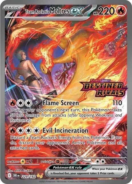 Team Rocket's Moltres ex Alt Stamp
