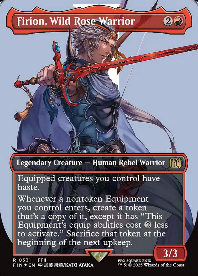 Firion, Wild Rose Warrior Borderless Surge Foil Foil