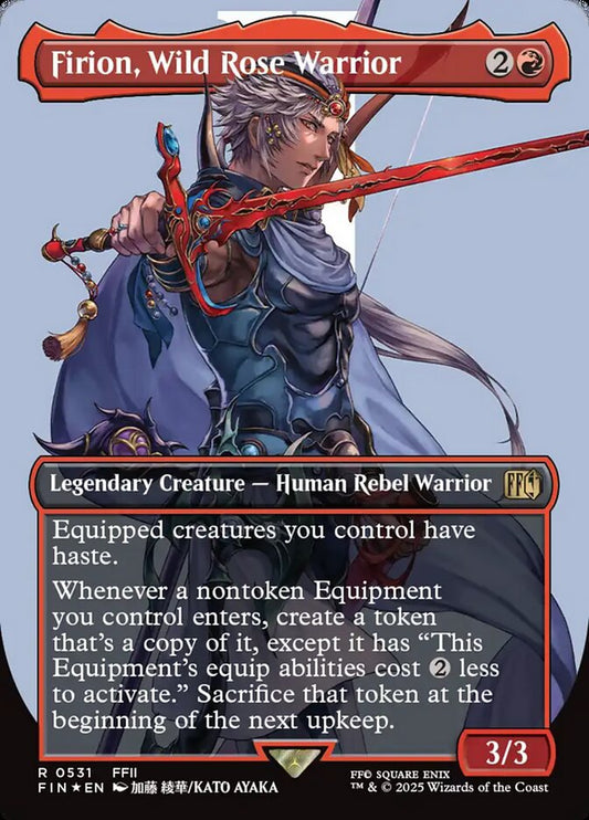 Firion, Wild Rose Warrior Borderless Surge Foil Foil